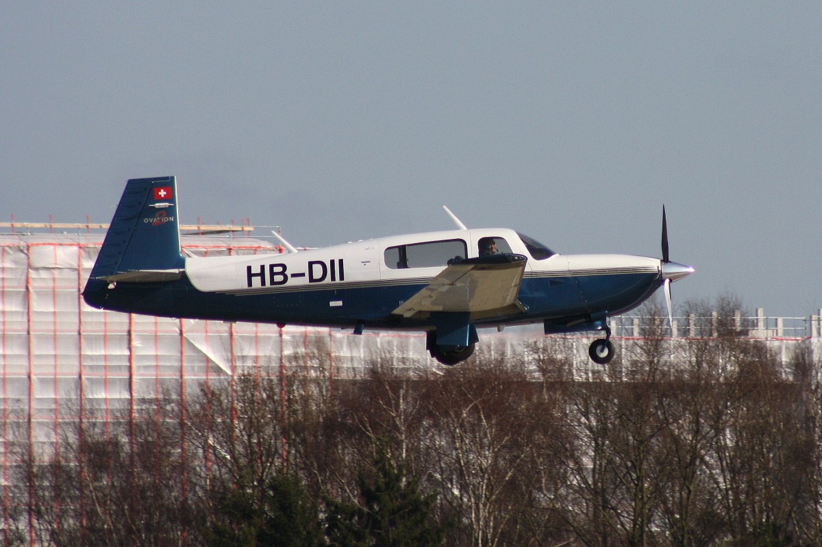 Private,HB-DII,Mooney M20R Ovation,23.02.2014,HAM-EDDH,hamburg,Germany