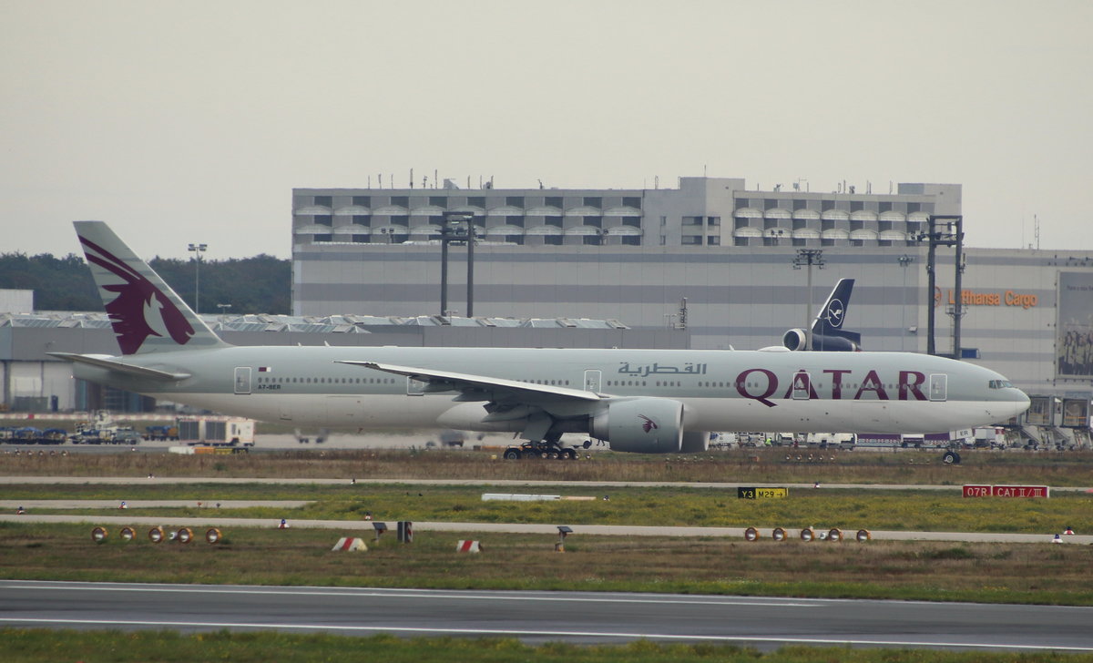 Qatar Airways,A7-BER,MSN 64086,Boeing 777-3DZER,02.10.2020,FRA-EDDF,Frankfurt,Germany