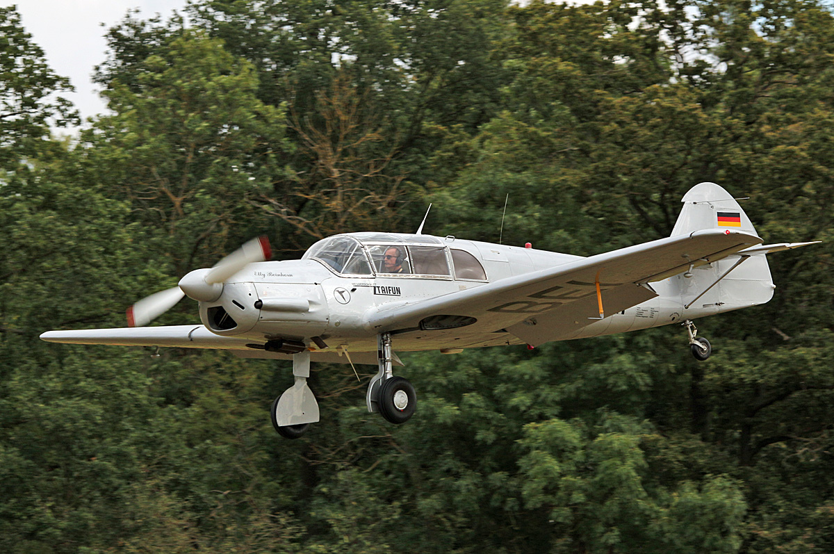 Quax, Messerschmitt BF-108 Taifun  Elly Beinhorn , D-EBEI, Flugplatz Bienenfarm, 14.09.2024