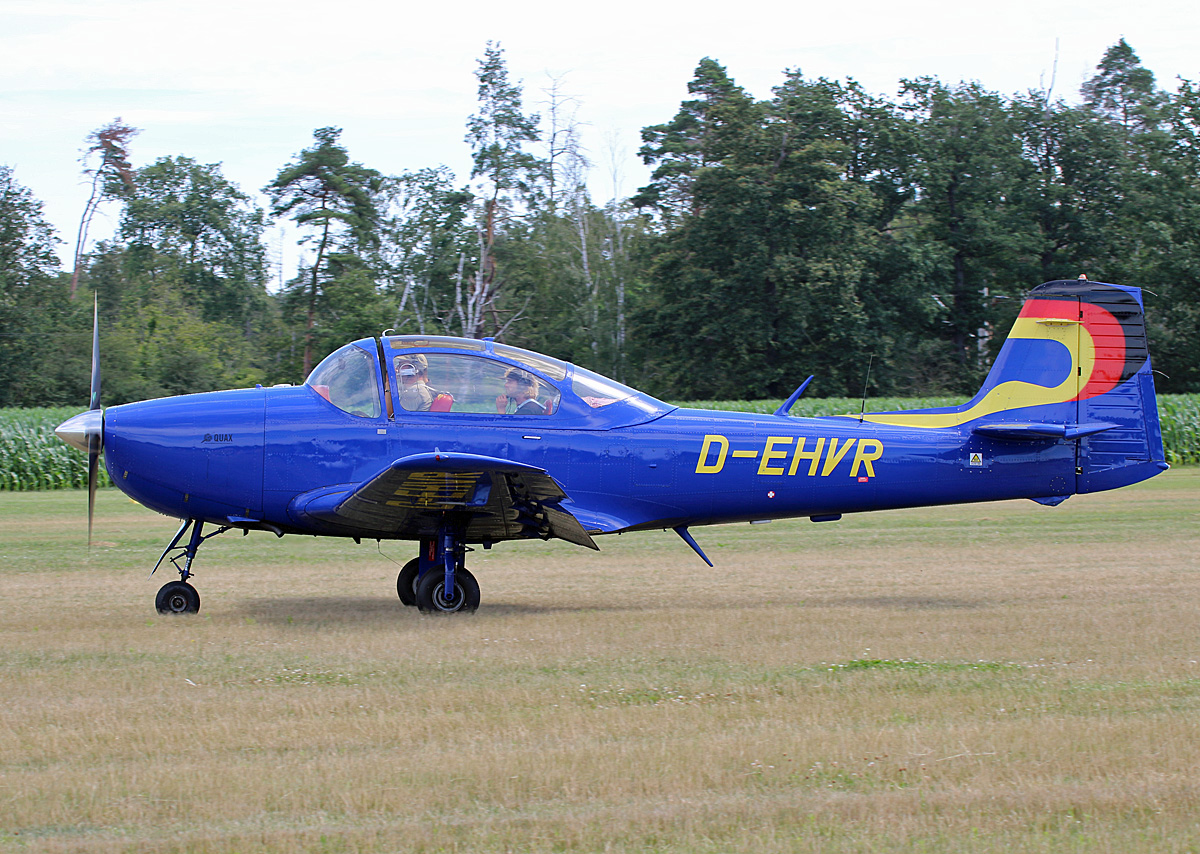 Quax, Piaggio P-149D, D-EHVR, Flugplatz Bienenfarm, 06.07.2024