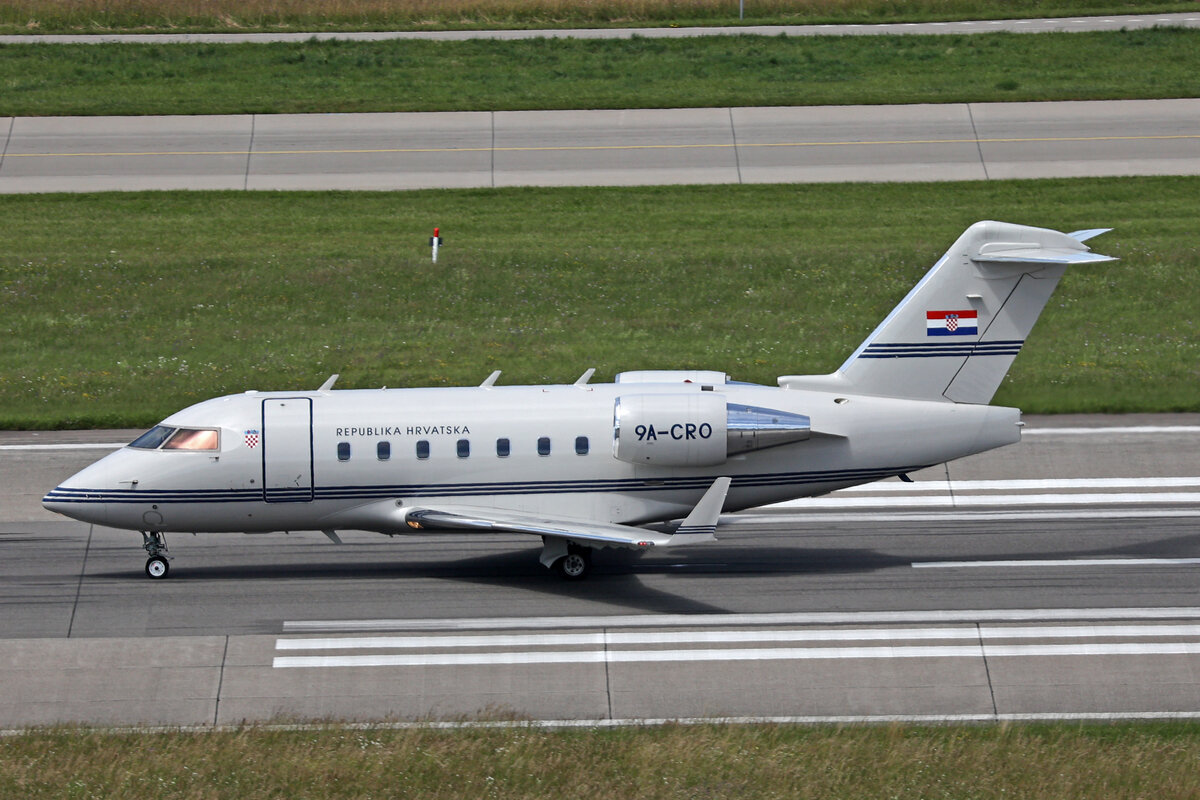 Republic of Croatia, 9A-CRO, Bombardier Challenger 604, msn: 5322, 16.Juni 2024, ZRH Zürich, Switzerland.