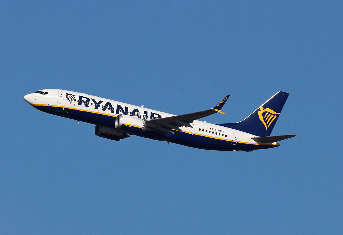 Ryanair, Boeing B 737 MAX 8, EI-HGR, BER, 22.02.2025