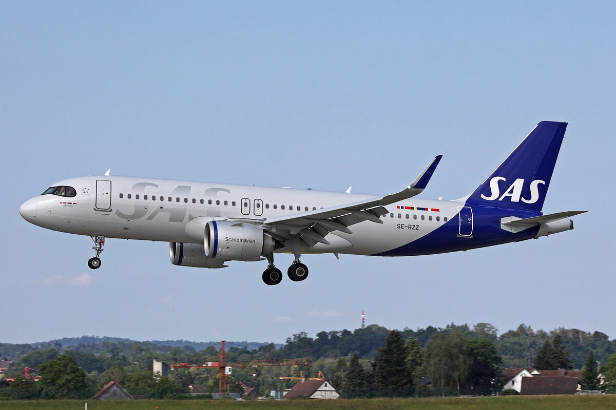 SAS Scandinavian Airlines, SE-RZZ, Airbus A320-251N, msn: 11885,  Gard Viking , 13.Juni 2024, ZRH Zürich, Switzerland.