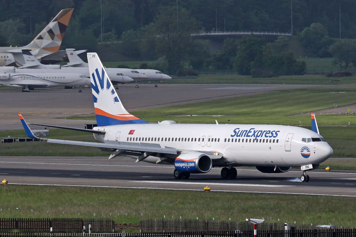 SunExpress, TC-SPK, Boeing B737-86N, msn: 35646/4788, 09.Mai 2024, ZRH Zürich, Switzerland.