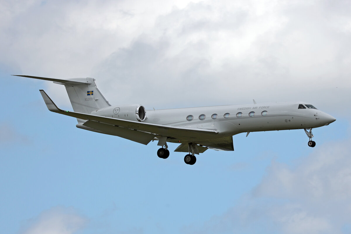 Swedish Air Force, 102005, Gulfstream G550, msn: 5200, 15.Juni 2024, ZRH Zürich, Switzerland.