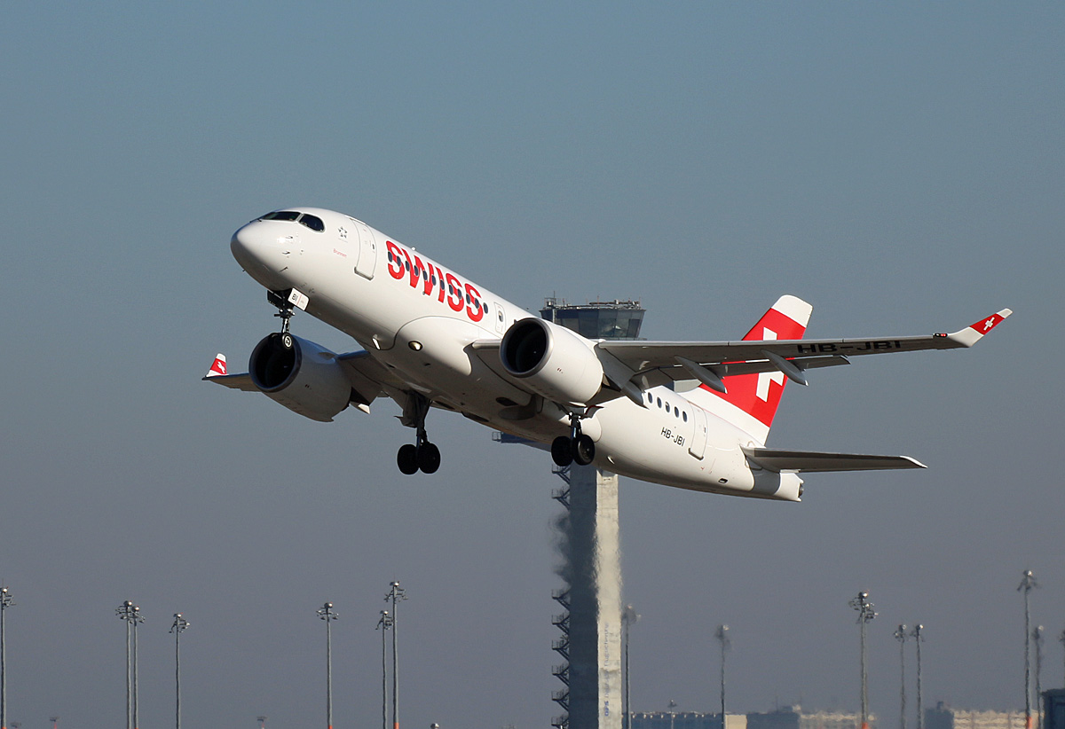 Swiss, Airbus A 220-100, HB-JBI, BER, 22.02.2025