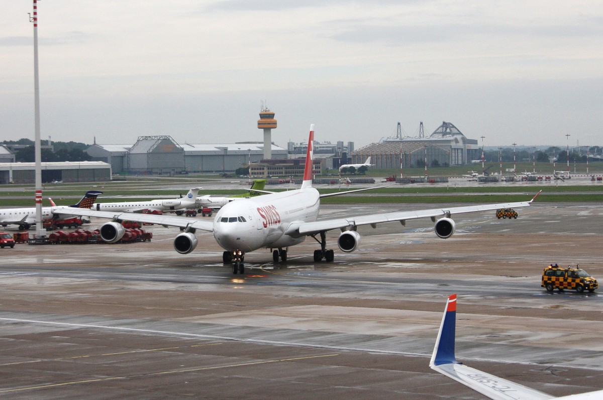 Swiss,HB-JMN,(c/n 175),Airbus A340-313,09.08.2014,HAM-EDDH,Hamburg,Germany