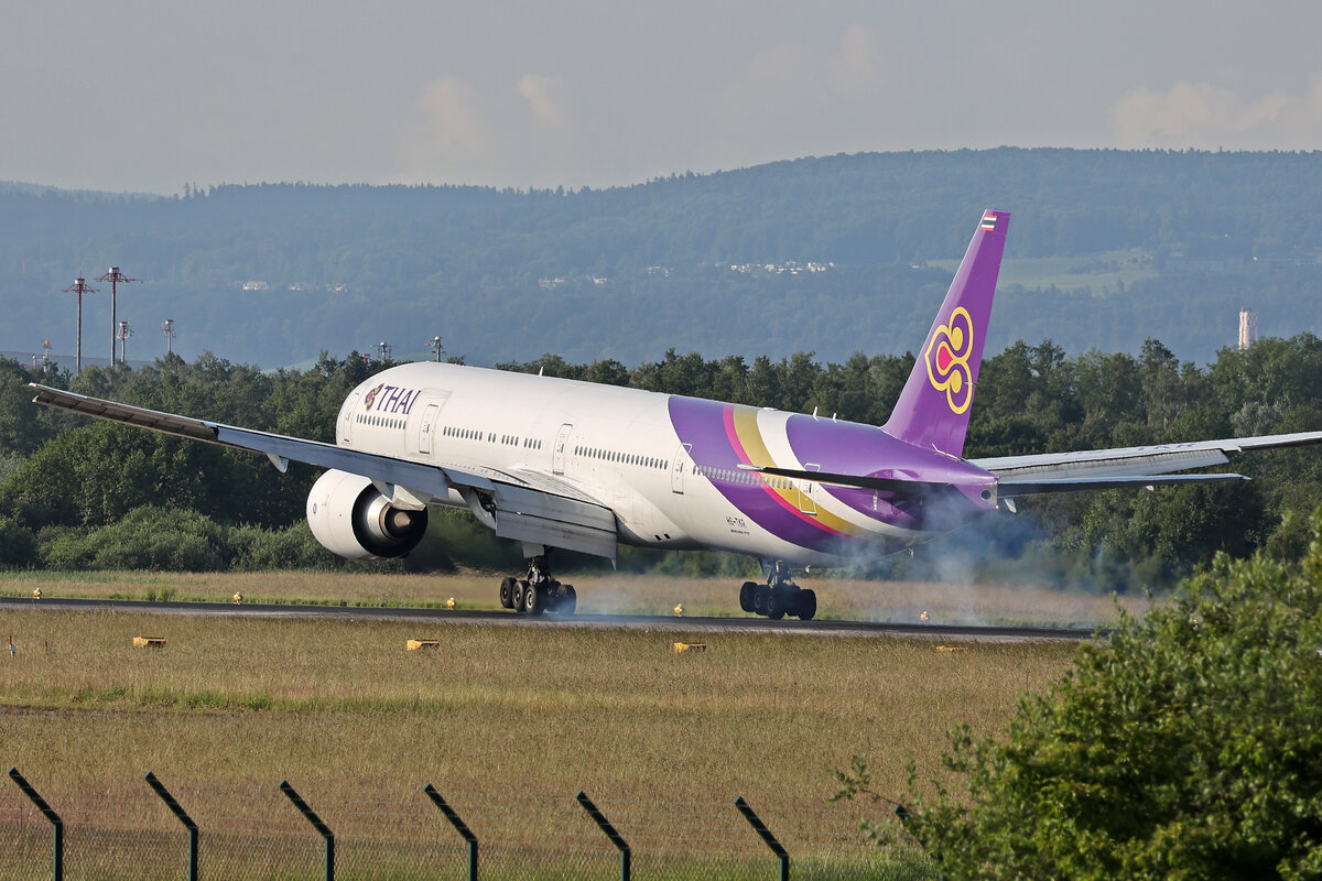 Thai Airways, HS-TKR, Boeing 777-3ALER, msn: 41527/1145,  Hat Yai / หาดใหญ่ , 13.Juni 2024, ZRH Zürich, Switzerland.