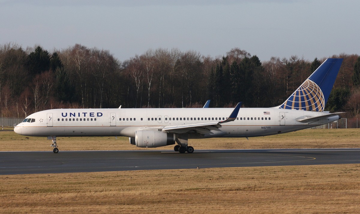 United Airlines,N57111,(c/n27301),Boeing 757-224(WL),22.02.2014,HAM-EDDH,Hamburg,Germany