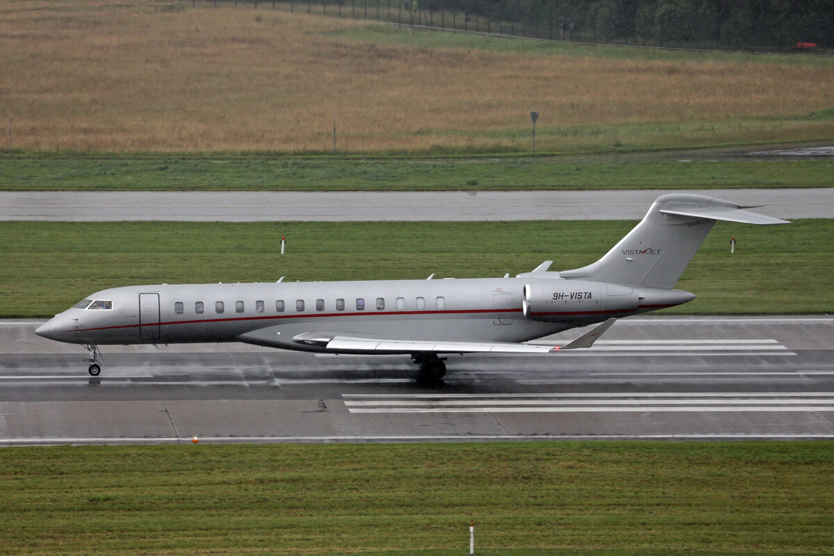 Vista Jet, 9H-VFG, Bombardier Global 7500, msn: 70100, 22.Juni 2024, ZRH Zürich, Switzerland.