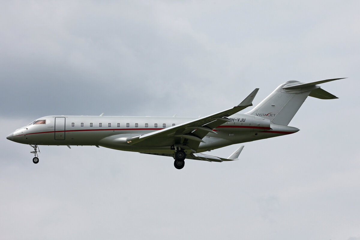 VistaJet Malta, 9H-VJU, Bombardier Global 6000, msn: 9724, 07.Juni 2024, ZRH Zürich, Switzerland.