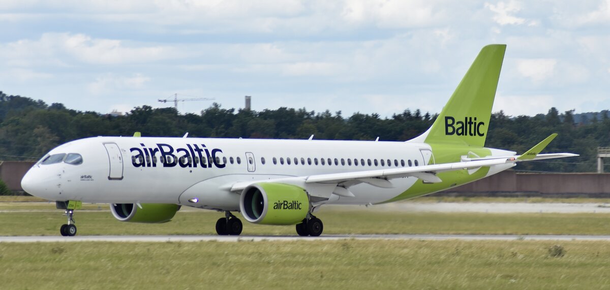 YL-CSA / Air Baltic / A220-300 / 23.08.2020 / EDDS / STR 