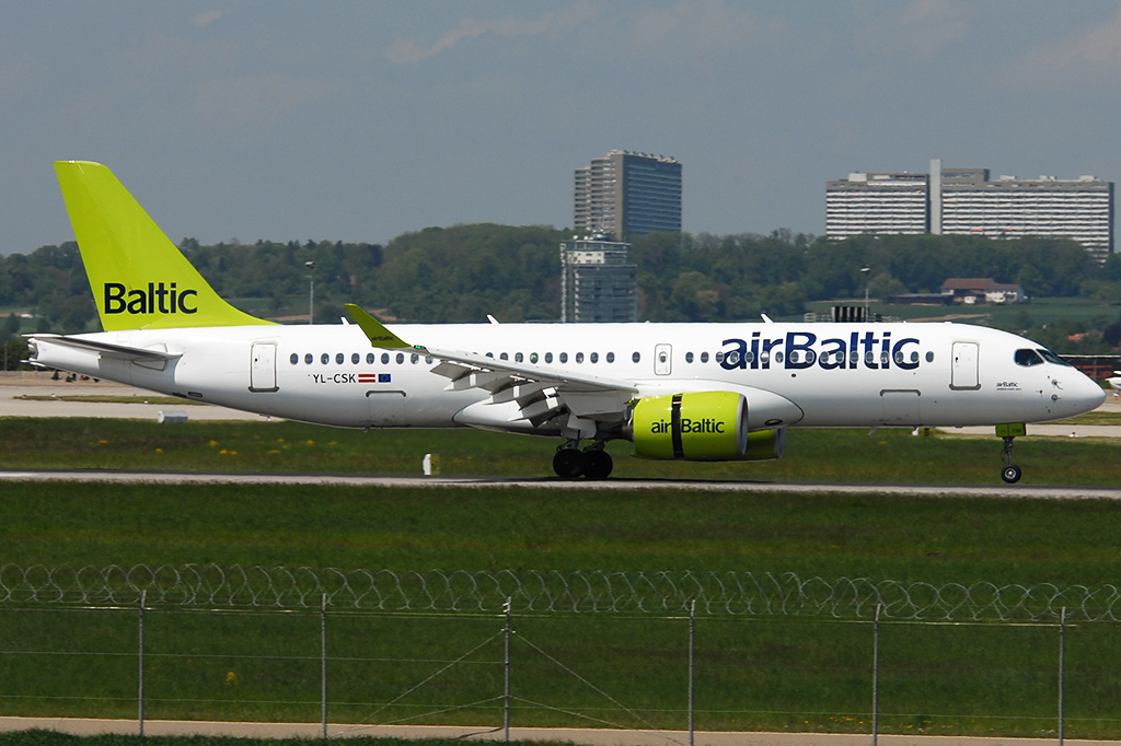 YL-CSK Airbus A220-371 17.05.2019