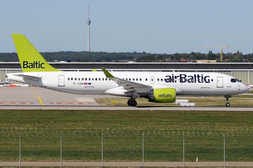 YL-CSM Airbus A220-371 18.09.2019