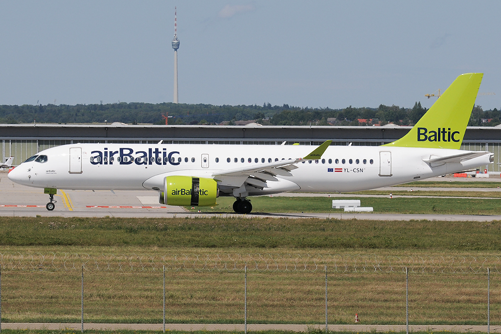 YL-CSN Airbus A220-371 18.08.2019