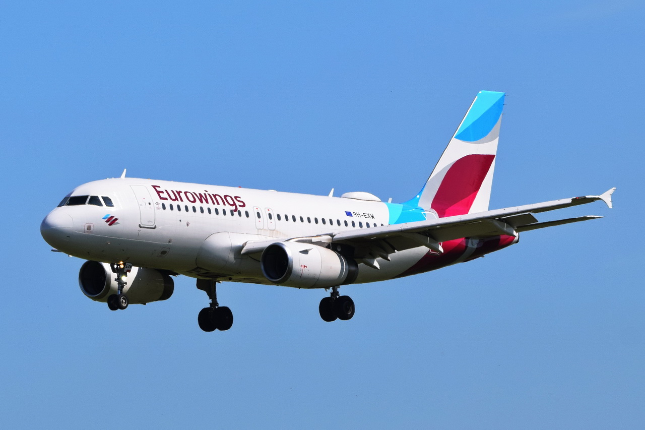 9H-EXW , Eurowings Europe Malta , Airbus A319-132 , Berlin-Brandenburg  Willy Brandt  , BER , 18.07.2024 ,