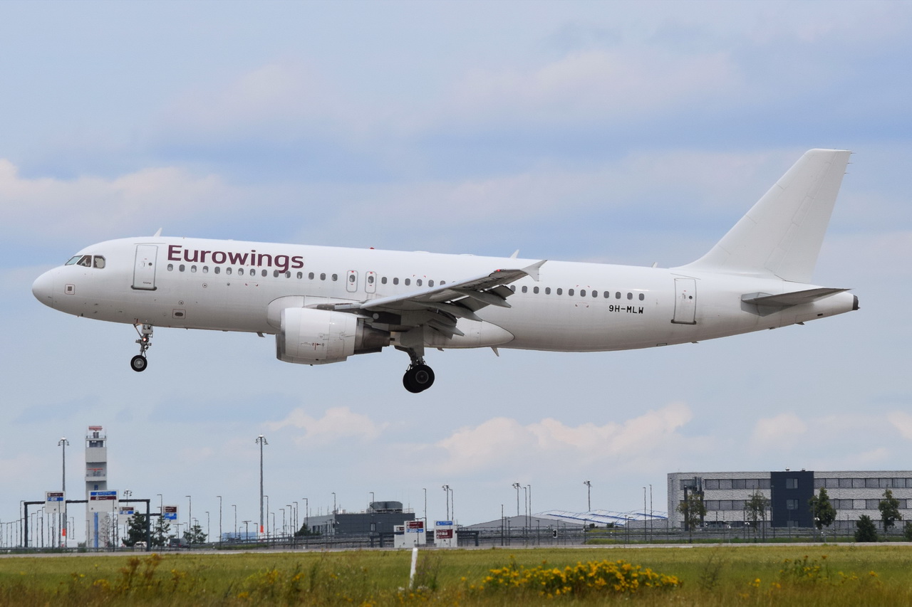 9H-MLW , Eurowings  Airbus A320-214 , Berlin-Brandenburg  Willy Brandt  , BER , 08.08.2024 ,