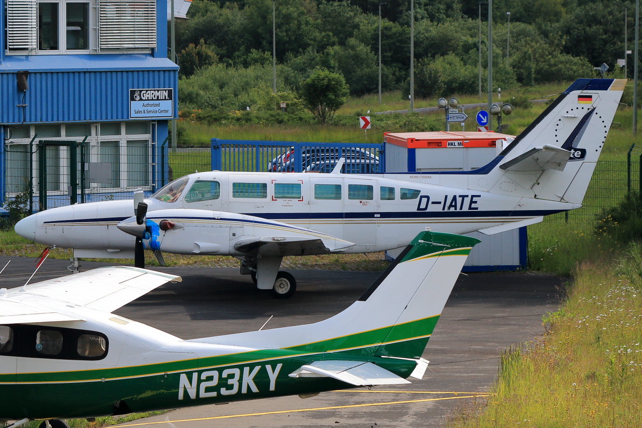 Air-Taxi Europe, D-IATE, Reims-Cessna F406 Caravan II, S/N: F406-0007. Siegerland (EDGS) am 13.06.2024.