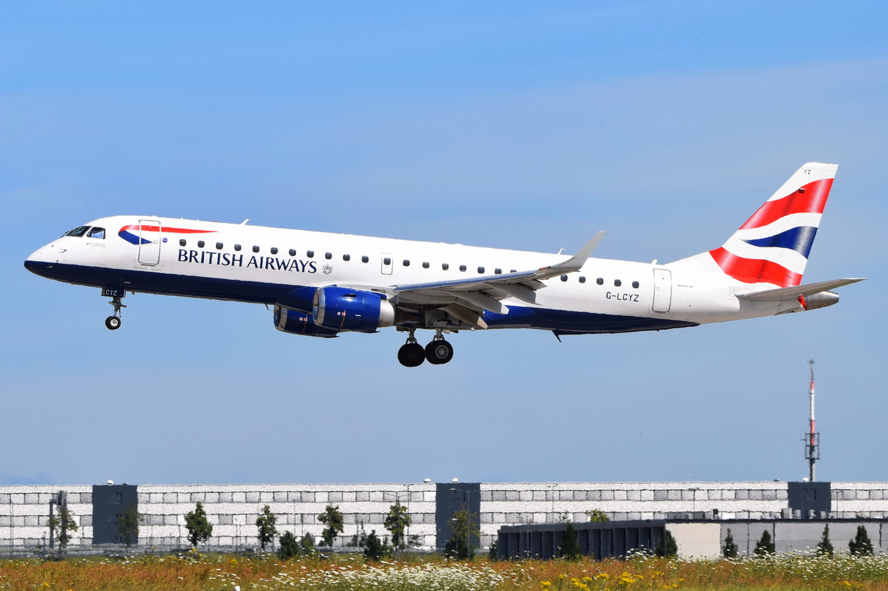 G-LCYZ , British Airways , Embraer ERJ-190SR (ERJ-190-100 SR) , Berlin-Brandenburg  Willy Brandt  , BER , 18.07.2024 ,