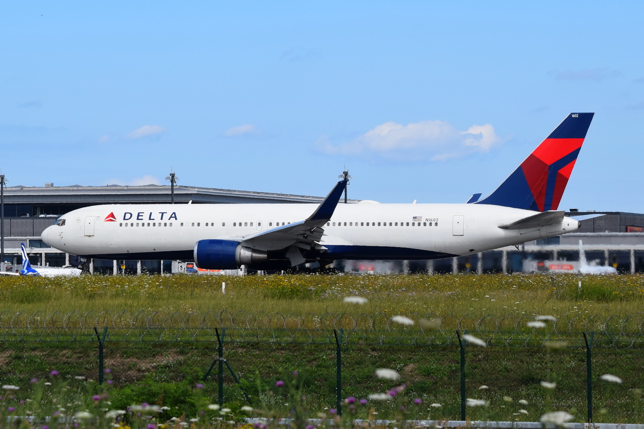 N1602 , Delta Air Lines , Boeing 767-332ER(WL) , Berlin-Brandenburg  Willy Brandt  , BER , 14.07.2024 ,