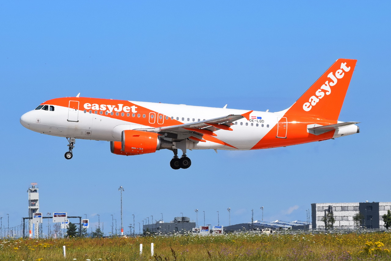 OE-LQD , easyJet Europe , Airbus A319-111 , Berlin-Brandenburg  Willy Brandt  , BER , 14.07.2024 ,