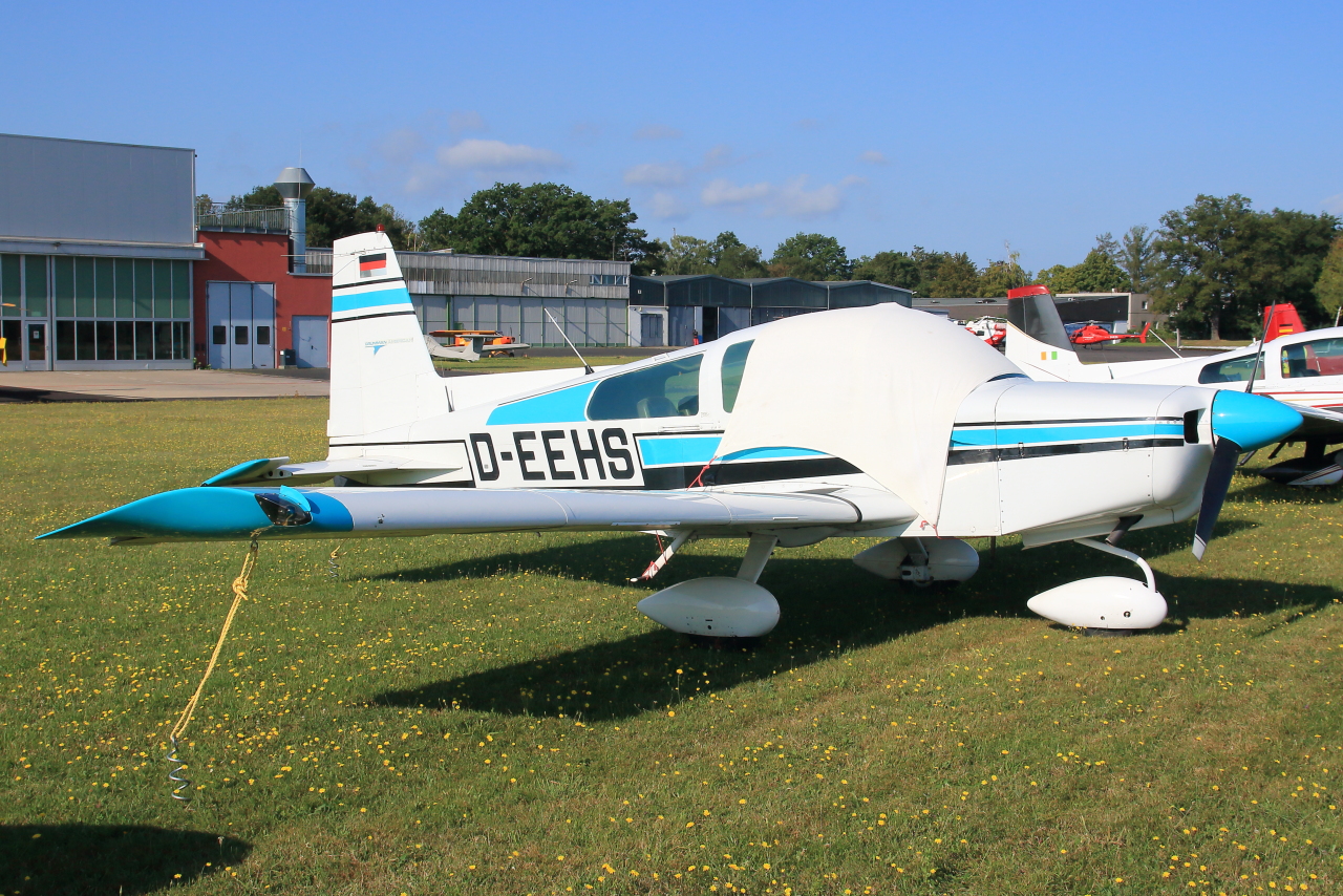 Privat, D-EEHS, Grumman American AA-5B Traveler, S/N: AA5-0411. Grumman Fly-In, Bonn-Hangelar (EDKB), 24.08.2024.