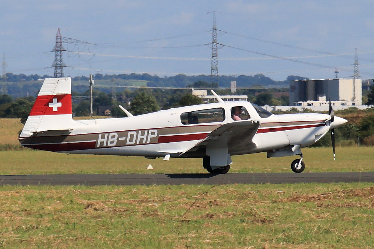 Privat, HB-DHP, Mooney M20M TLS Bravo, S/N: 27-0015. Bonn-Hangelar (EDKB), 24.08.2024.