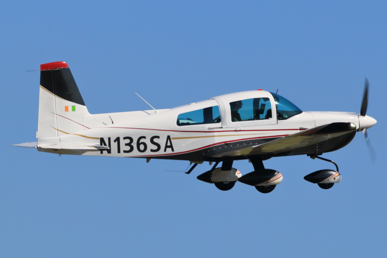 Privat, N136SA, American General AG-5B Tiger, S/N: 10164. Grumman Fly-In, Bonn-Hangelar (EDKB), 24.08.2024.