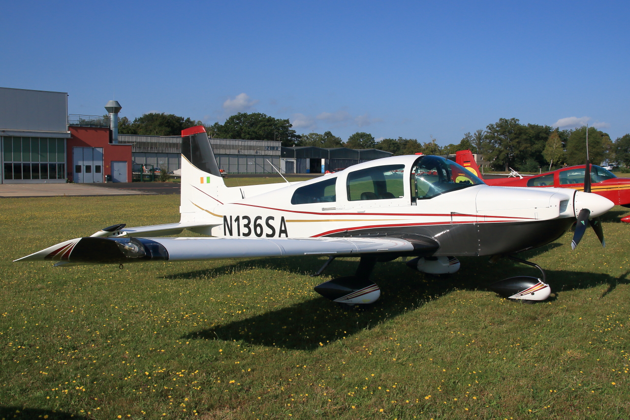 Privat, N136SA, American General AG-5B Tiger, S/N: 10164. Grumman Fly-In, Bonn-Hangelar (EDKB), 24.08.2024.