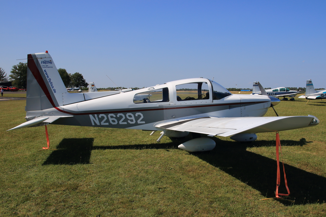 Privat, N26292, Grumman American AA-5A Cheetah, S/N: AA5A0508. Grumman Fly-In, Bonn-Hangelar (EDKB), 24.08.2024.