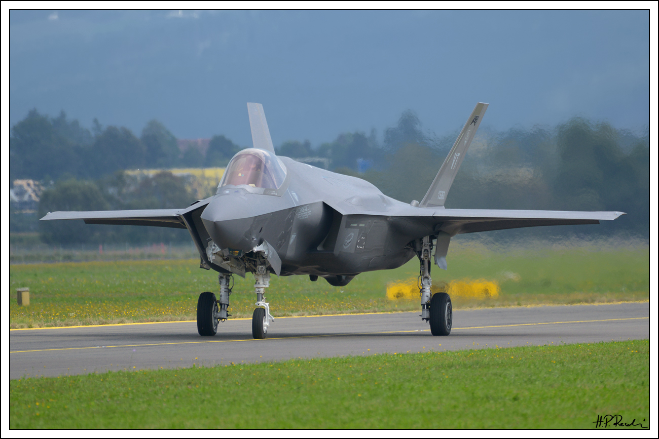 Rehearsal USAF F-35A Lightning (18-5360) Zeltweg 5.9.2024.