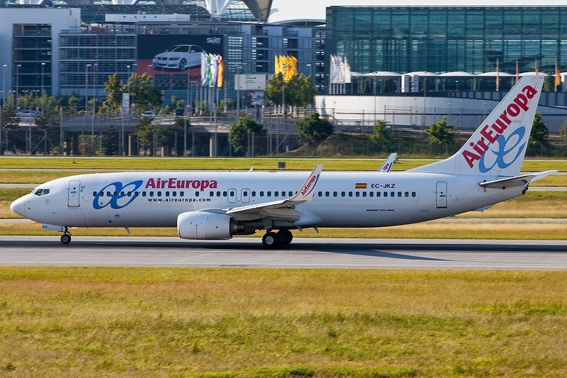 Landung B737/Air Europa/MUC/Mnchen/Germany.