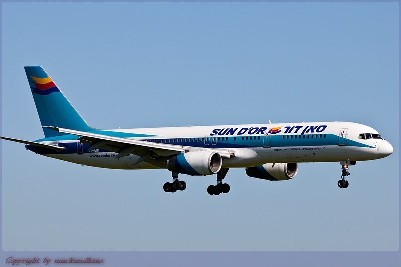 Landung B757/Sun D'or/MUC/Mnchen/Germany