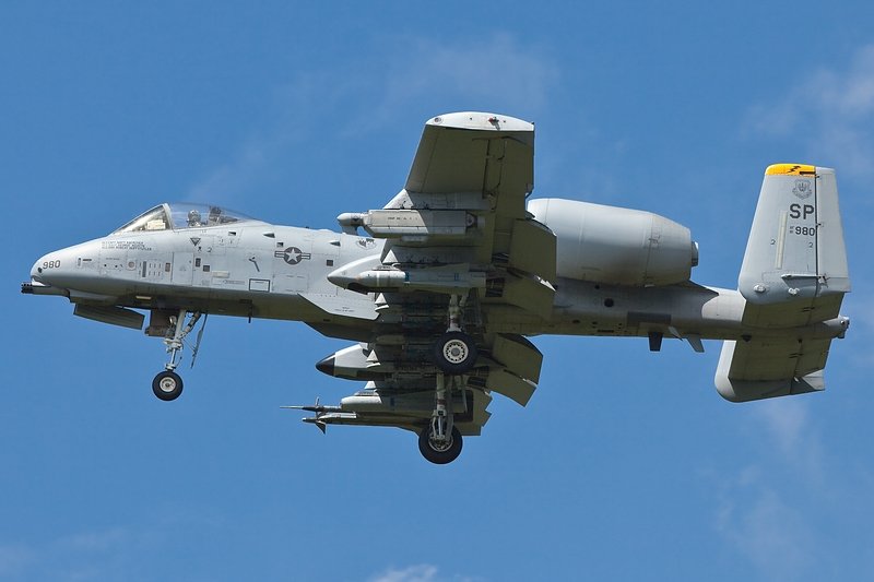 Landung /Fairchild Republic/A-10/80.0980/ETAD/Spangdahlem.