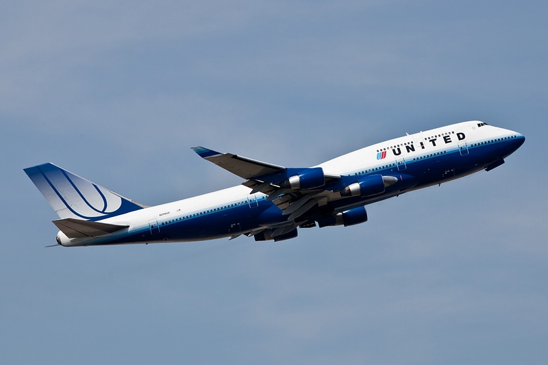 Take off/B747 United/Frankfurt/Fra./05.08.09