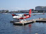 De Havilland Twin Otter DHC-6-300 Flugboot der Linie Seaplanes.dk im Hafen von Kopenhagen, Kennung OY-NSA (23.07.2021)