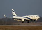 EL AL, Boeing B 737-8HX, 4X-EKF, BER, 09.02.2025