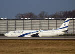 El Al, Boeing B 737-8HX, 4X-EKF, BER, 09.02.2025