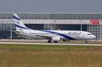 EL AL Israel Airlines, 4X-EKS  Caesarea , B737-8HX(W) in MUC beim Start nach Tel Aviv (TLV) 10.07.2013