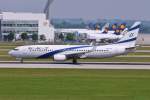 4X-EKP / EL AL Israel Airlines / B737-8Q8(W) beim Start in MUC nach Tel Aviv (TLV) 03.06.2014