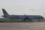 Gulf Air, A9C-NB, Airbus A321-253NX, msn: 10169,  1976 retro  special colours, 22.Dezember 2024, MLE Malé, Maldives.