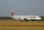 Qatar Airways, Boeing B 787-9 Dreamliner, A7-BHM, BER, 04.09.2024