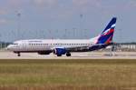 VP-BZA  Ch. Aytmatov  / Aeroflot / B737-8LJ(W) beim Start in MUC nach Moskau (SVO) 03.07.2014