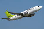 Air Baltic Boeing B737-33A(WL) YL-BBI, cn(MSN): 27454,
Flughafen München, 21.08.2018.