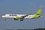 Air Baltic, YL-ABC, Airbus A220-371, msn: 55127, 13.Juni 2024, ZRH Zürich, Switzerland.