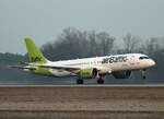 Air Baltic, Airbus A 220-300, YL-AAW, BER, 09.02.2025