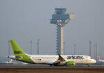 Air Baltic, Airbus A 220-300, YL-AAW, BER, 09.02.2025