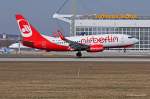 Air Berlin, D-ABLE, B737-76J(W) bei der Landung in MUC aus Dsseldorf (DUS)  16.03.2013