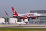 Air Berlin, D-AHXF, B737-7K5(W) im Landeanflug in MUC aus Kln-Bonn (CGN) 15.05.2013