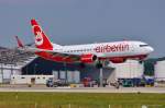 Air Berlin, D-ABKN, B737-86J(W) in MUC im Anflug aus Antalya (AYT) 10.07.2013